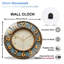 Horloge murale rustique en verre 12 po