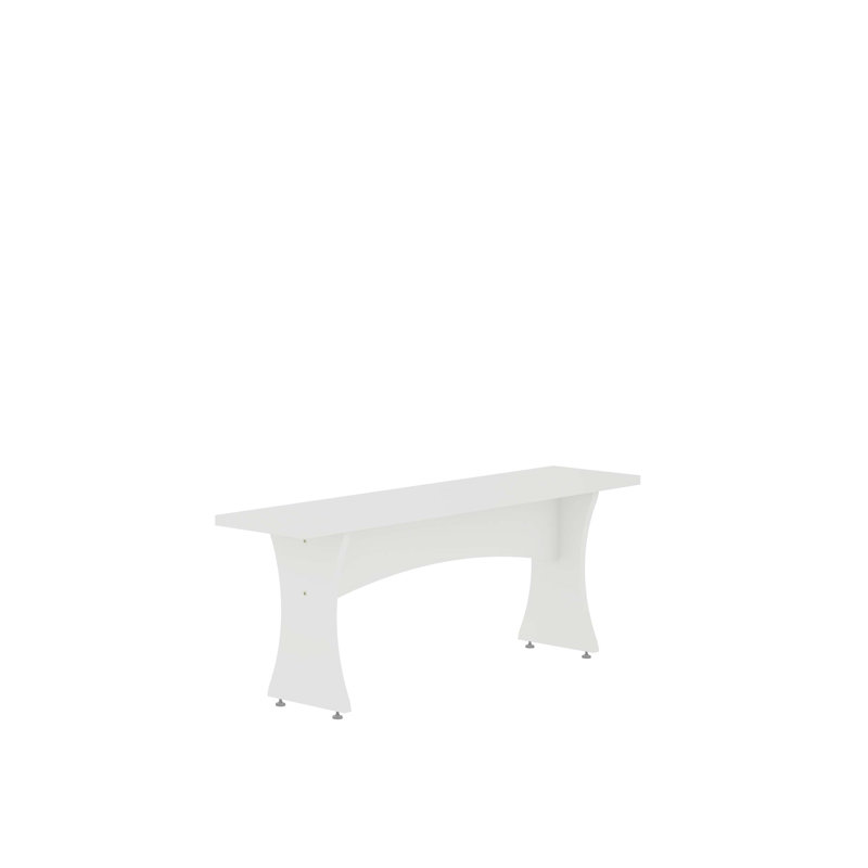 Banc de salle à manger blanc Coney - ensemble de 2, Blanc