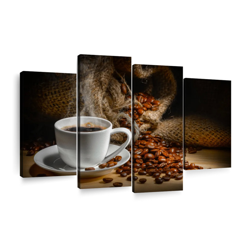 «Freshly Brewed Coffee», reproduction d'art sur toile, H 42 po x l 68 po x P 1,25 po