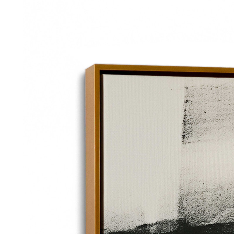Ensemble de 3 impressions sur toile gris anthracite, Cadre flottant or poli, H 18,75 po x l 38,25 po x P 1,75 po