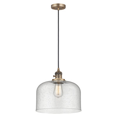 Luminaire suspendu en forme de globe à 1 lumière Analiah