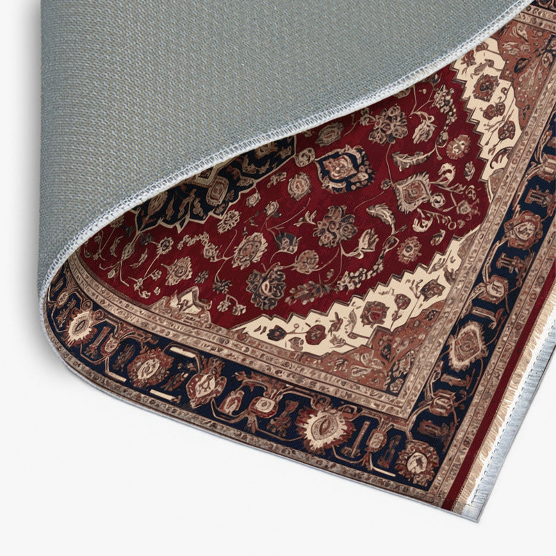 Tapis turc intérieur et extérieur noir, Rectangulaire 2 pi x 3 pi