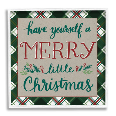 Merry Little Christmas Plaid at-109