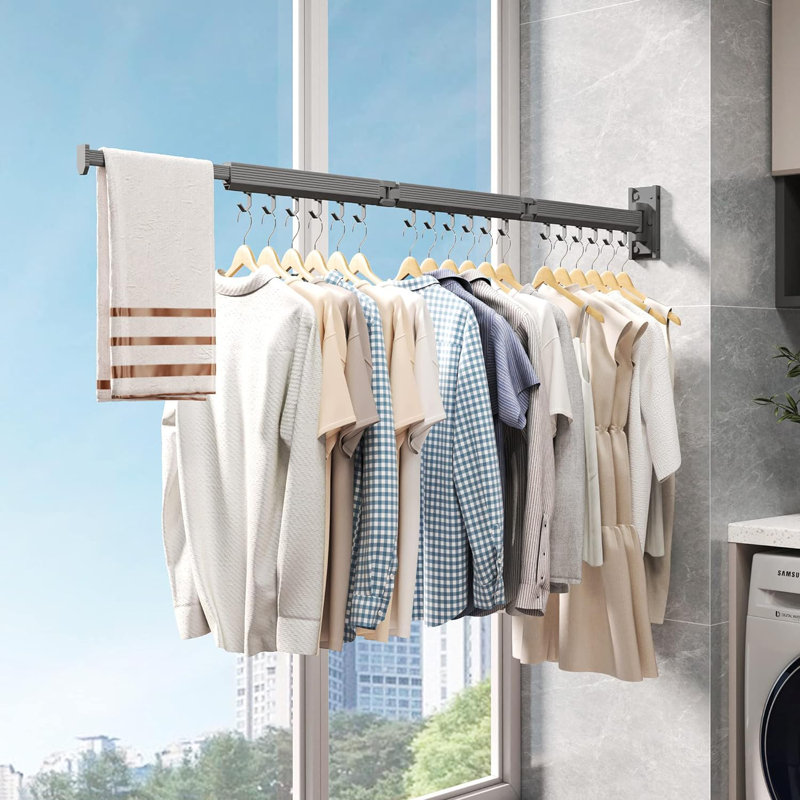 Metal Foldable Wall-Mounted Drying Rack