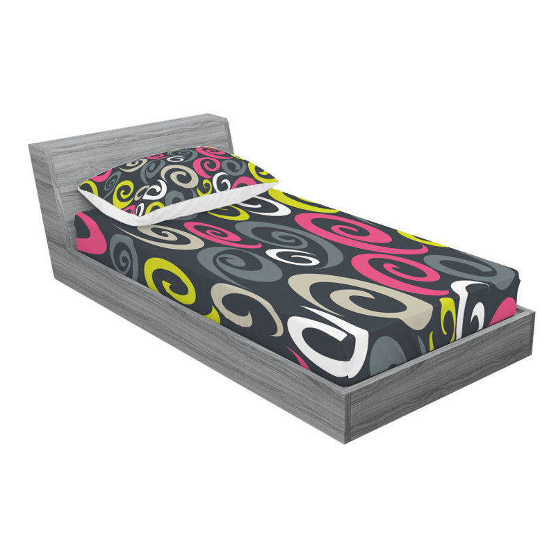 Microfiber Sheet Set, Twin Sheet Set with Fitted Sheet