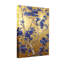 Plantes et fleurs fleurs bleues sur fond doré-417374048