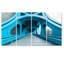 «Blue White River Ramp Walkway Bridges», ensemble d'art mural sur toile-1998444210
