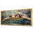 Toile avec cadre flottant or