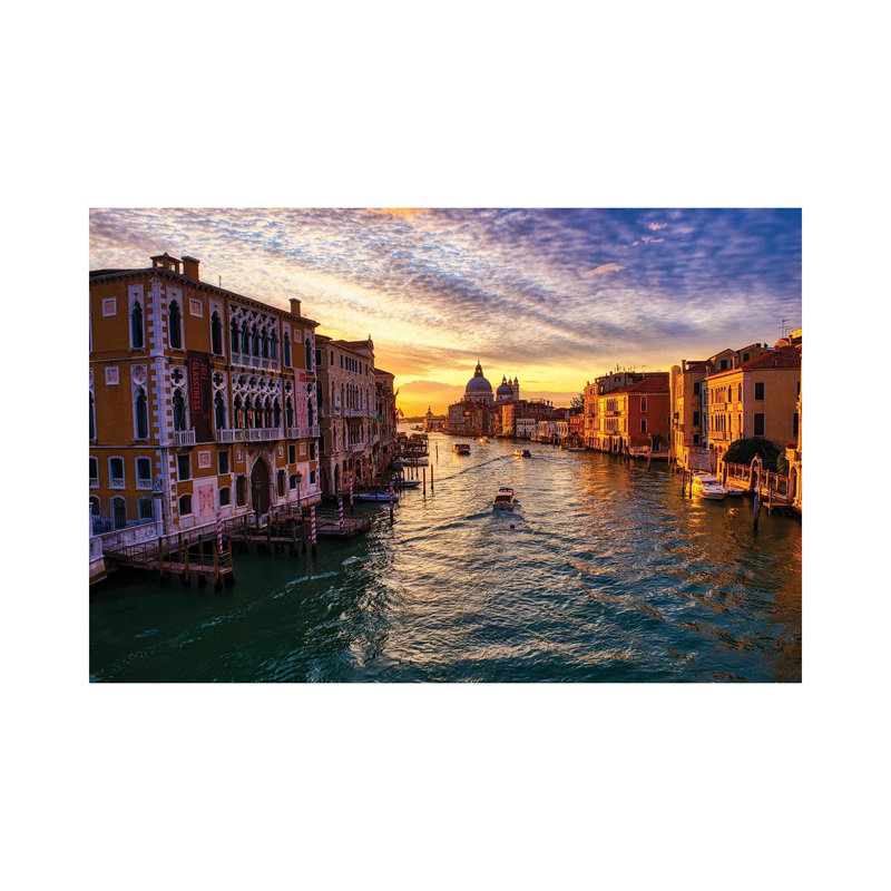 Sunrise On The Grand Canal Of Venice II by Zoe Schumacher - Wrapped Canvas Print, 20.32 cm H x 30.48 cm W