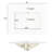 Comptoir de meuble-lavabo simple 24 po blanc avec lavabo et trou de robinet simple