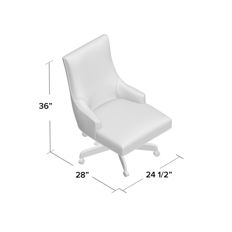 Ashton Swivel Executive Chair, Straw (3162 08), Montego Bay, Small Aged Bronze