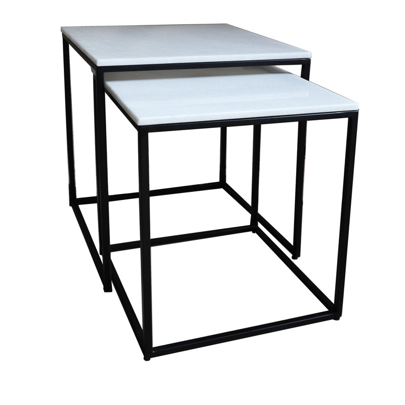 Debbra Sled Nesting Tables, Black