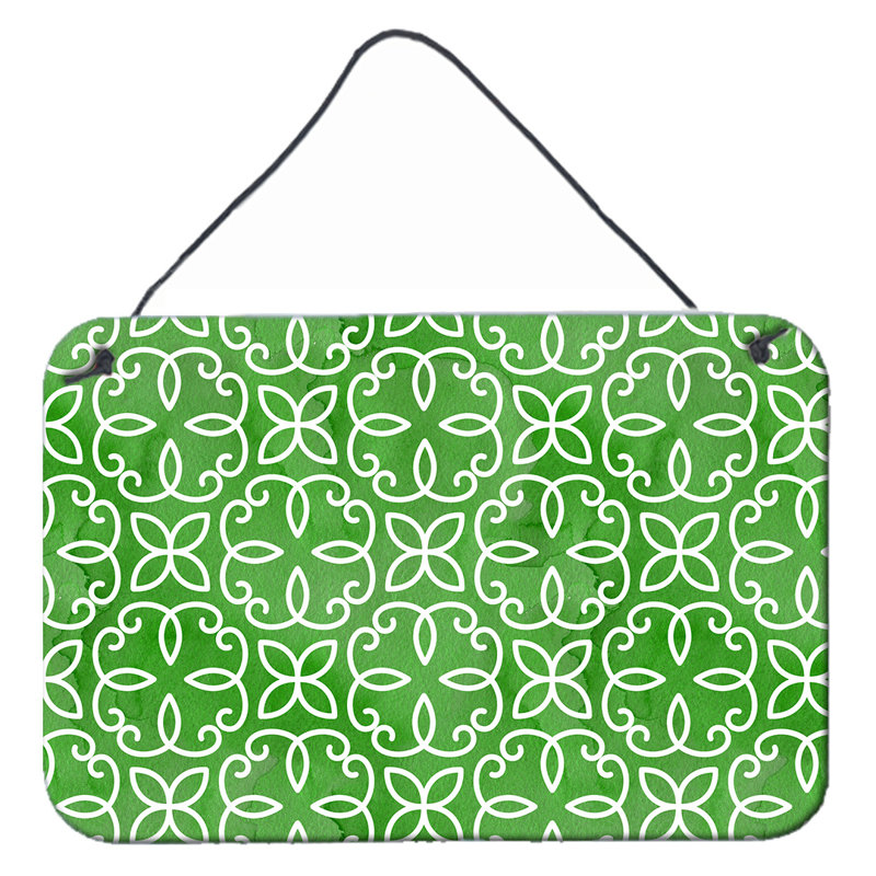 Décoration murale cirlce géométrique aquarelle, Vert