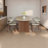 Oval Rock Slab Solid Wood Dining Table-1059600731