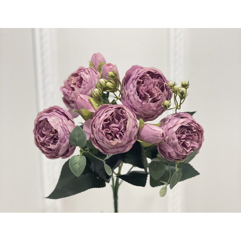 Tiges de pivoine en soie, Mauve