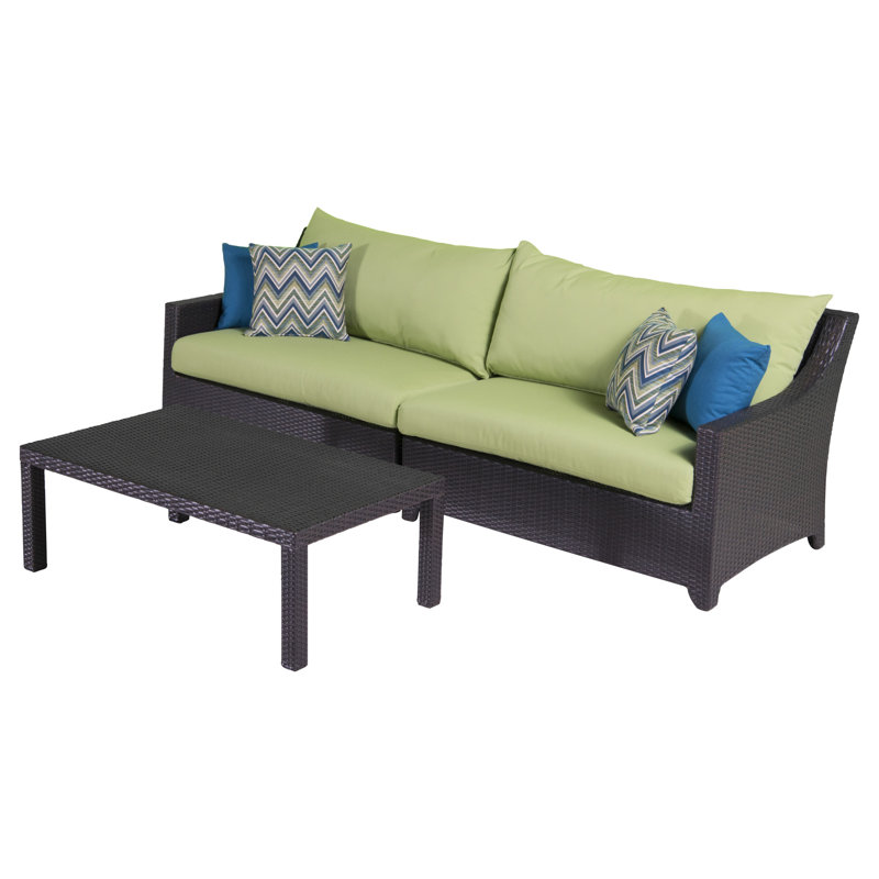 Deco Outdoor 2 - Piece Conversation Set, Canvas Ginkgo Sunbrella® Canvas