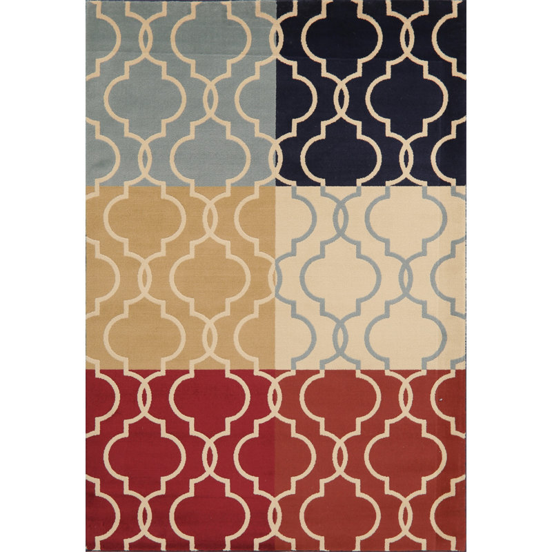 Tapis de zone rouge turque morrocon Anabelle