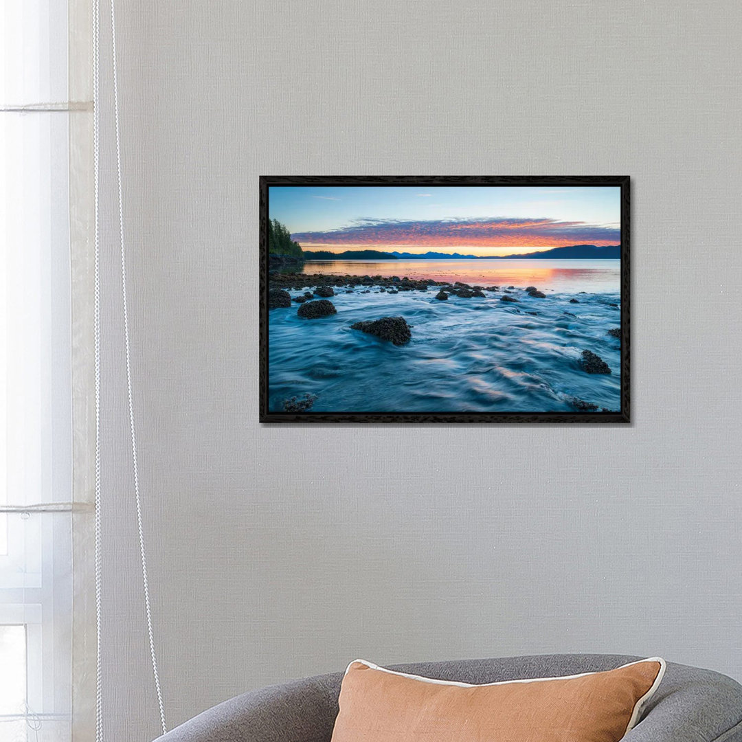 Landscape With Coastline Under Moody Sky At Sunset, British Columbia, Canada 1PC6