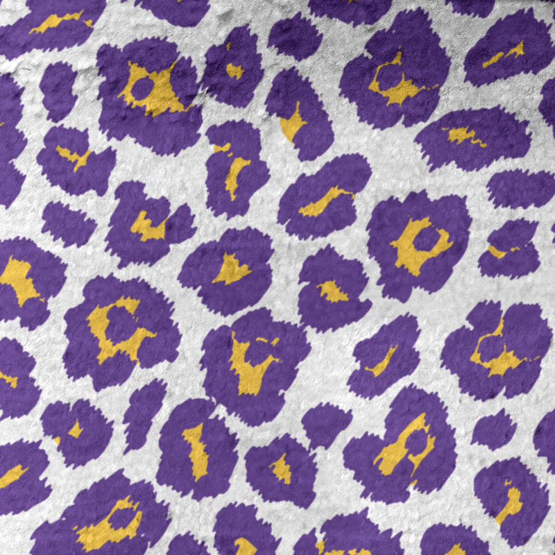 Magna Beach Towel, Microfiber, White/Gold/Purple