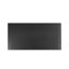 Table basse rectangulaire de style contemporain avec socle et tablette inférieure ouverte au fini noir-234003330