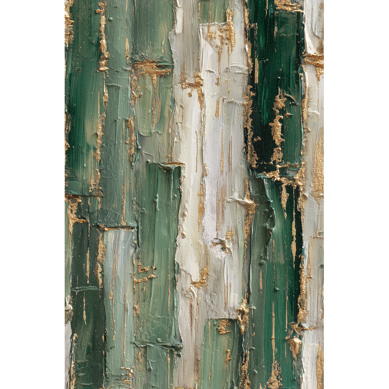Shades Of Green Wallpaper Textured Abstract Wall Decor