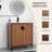 Dagnis 30.03'' Single Bathroom Vanity with Ceramic Top
