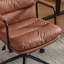 Chaise de bureau pivotante à dossier moyen avec roulettes-15198925
