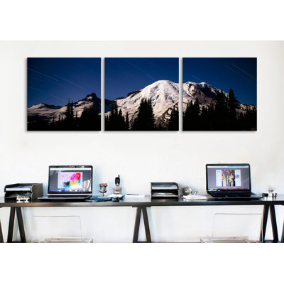 " Star Trails Over Mountains, Mt Rainier, Washington State, USA " by Panoramic Images