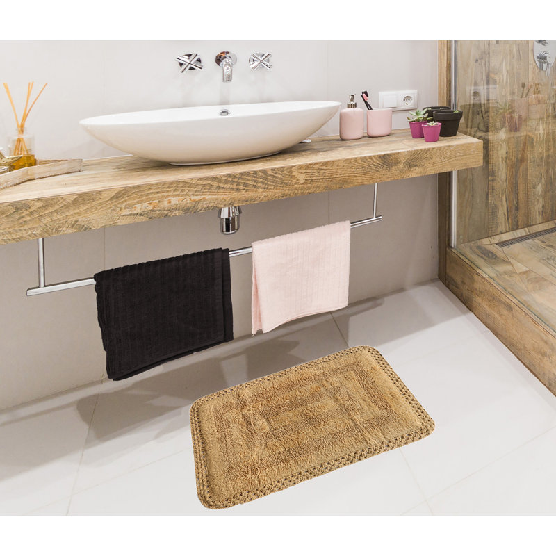 Tapis pour salle de bain Adiraica, Beige