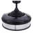 Corbelle 48" Retractable Blade Ceiling Fan with Light and Remote, Modern Fandelier Ceiling Fan, Patented Design Technology, Stronger Thicker Blades, Antique Black-1222627609