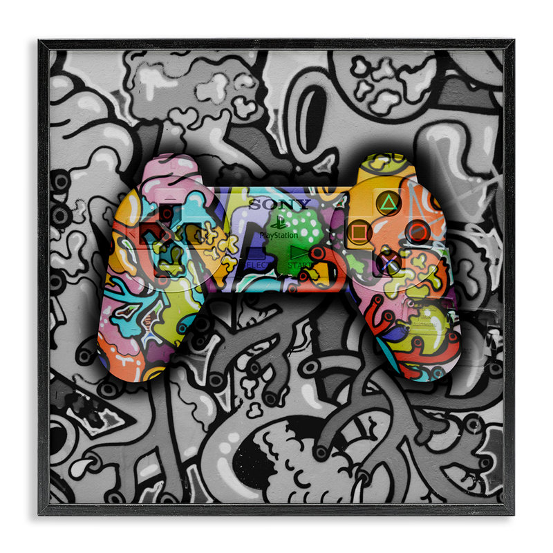  Art urbain, estampe numérique encadrée par Svetlana Aleynikova, Giclée encadrée noir minuit, H 12 po x l 12 po