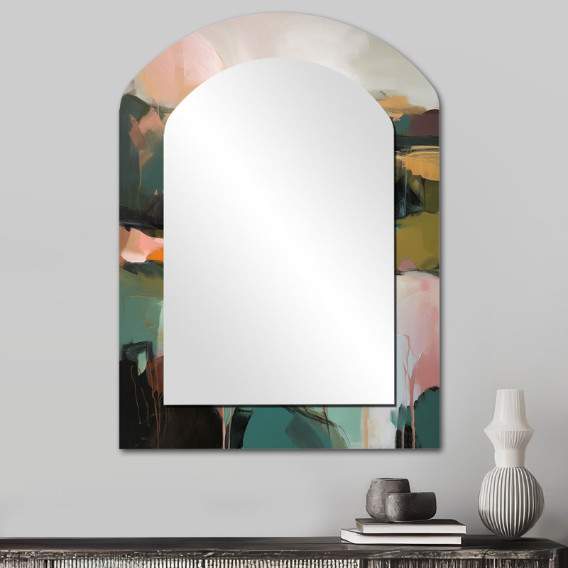 Vert et rose - Transcendant la réalité, 34 po x 25 po