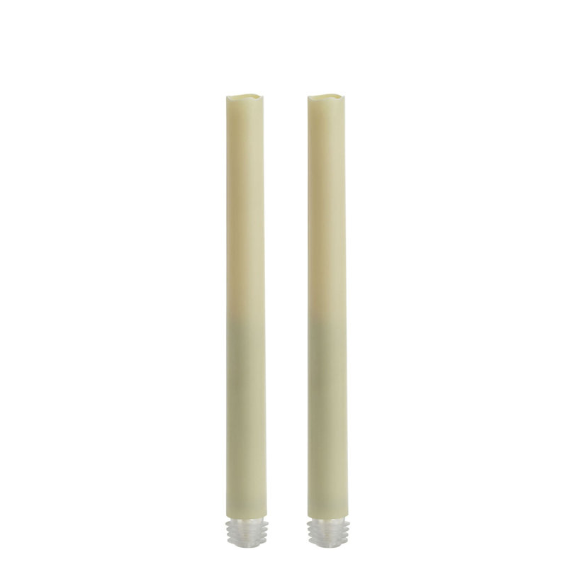 Ensemble de 2 chandelles effilochées à DEL sans cire