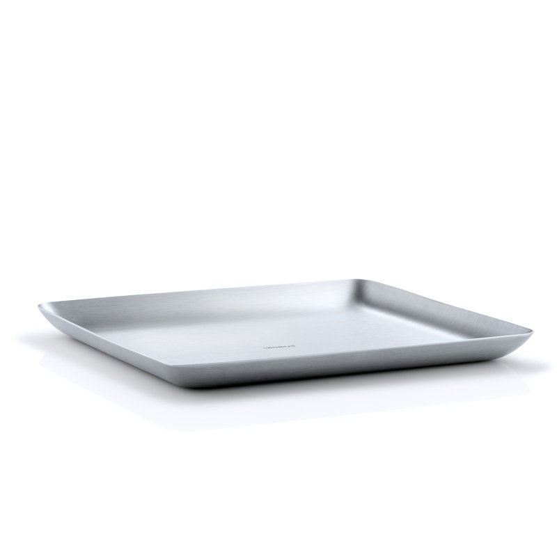 Basic Stainless Steel Condiment Server, 0.59" H x 7.87" W x 6.69" D