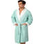 Peignoir en microfibre doublé en peluche pour homme - Peignoir d'hôtel de luxe, longueur genou, peignoir chaud - Peignoirs de spa de qualité pour homme-74212017-74212014