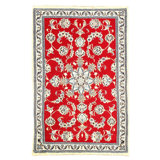 Mahima Wool Oriental Area Rug in Red