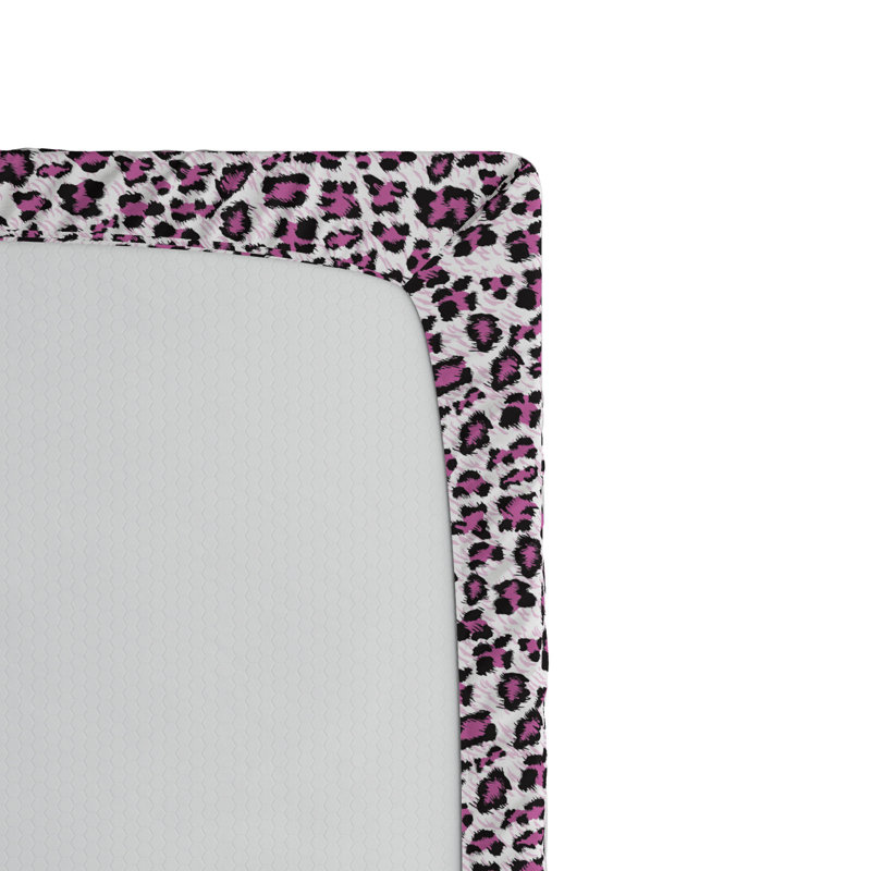 Microfiber Animal Print Fitted Sheet, Queen Fitted Sheet