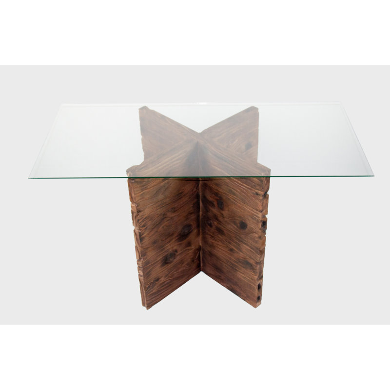 Glenfield 52'' Glass Top Console Table