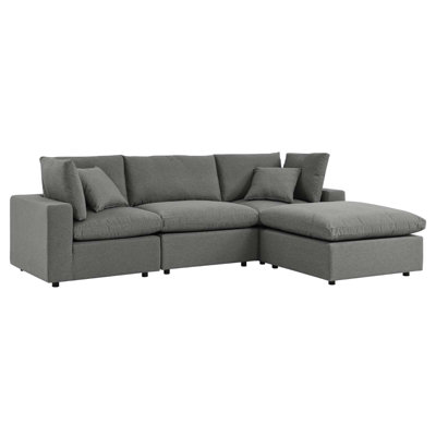 Modway Commix 4-Piece Outdoor Patio Sectional Sofa by Modway