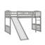 Lit mezzanine simple avec glissade