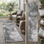 Tapis de couloir d'extérieur 8 po gris
