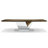 Evandros Walnut Metal Base Dining Table-61053991