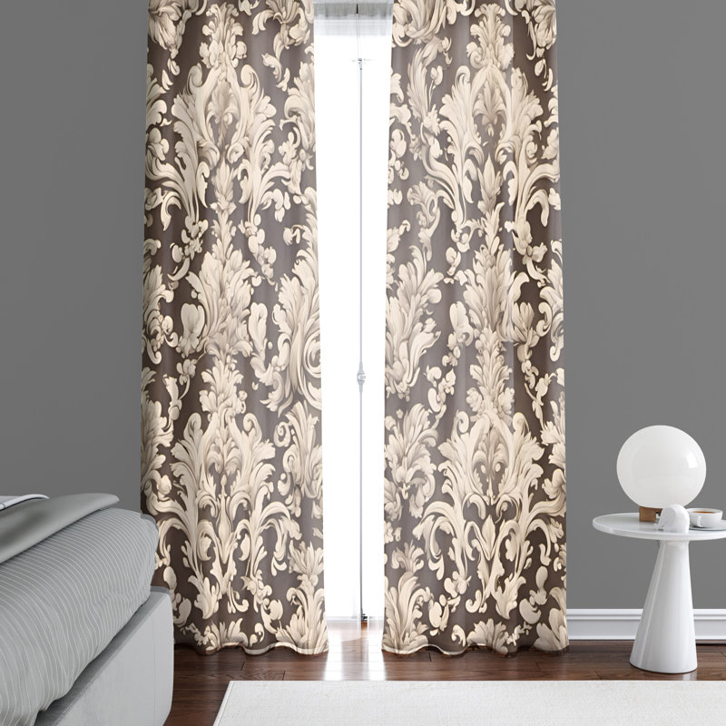 Semi Sheer Curtain Pair, 40" W x 61" L