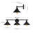  Balfor 3-Light Dimmable Matte Black Vanity Light