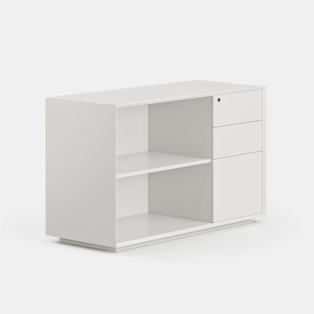Credenza, Right, White