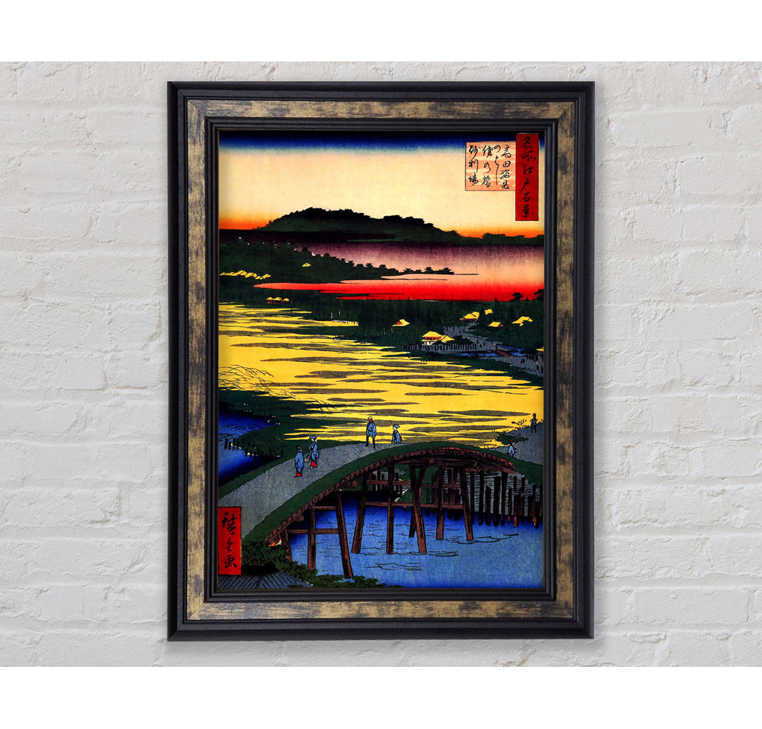 Hiroshige Sugatami Brücke - Einzelner Bilderrahmen Kunstdrucke