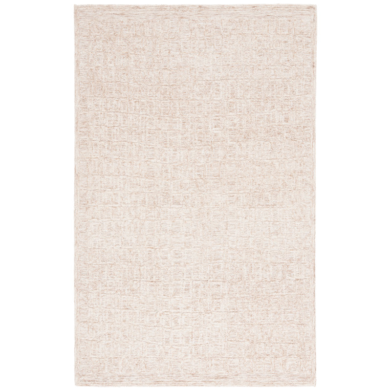 Tapis brun clair / ivoire Hudhaifa 105, Rectangulaire 3 pi x 5 pi