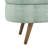 Ottoman Oval Storage Bench,Rubber Wood Legs, Gray (43.5"X16"X16") Cyan-1409445974-1409445969