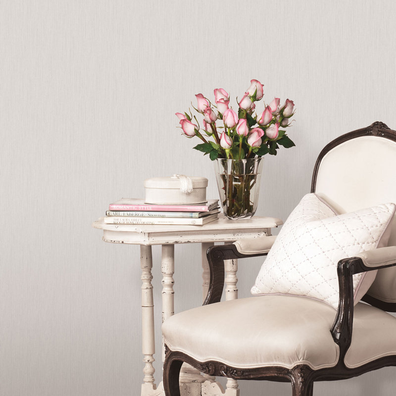Aysegul 10m x 53cm Matte Wallpaper Roll, Grey