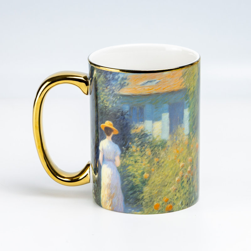 Tasses à café « Dame au jardin doré », lot de 2